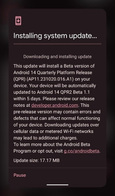 Android 14 QPR2 Beta 1.1 now rolling out to Pixel devices