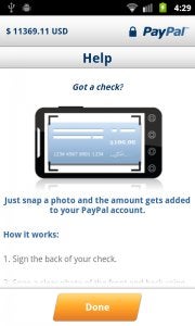 PayPal's Android app is finally gaining check depositing feature