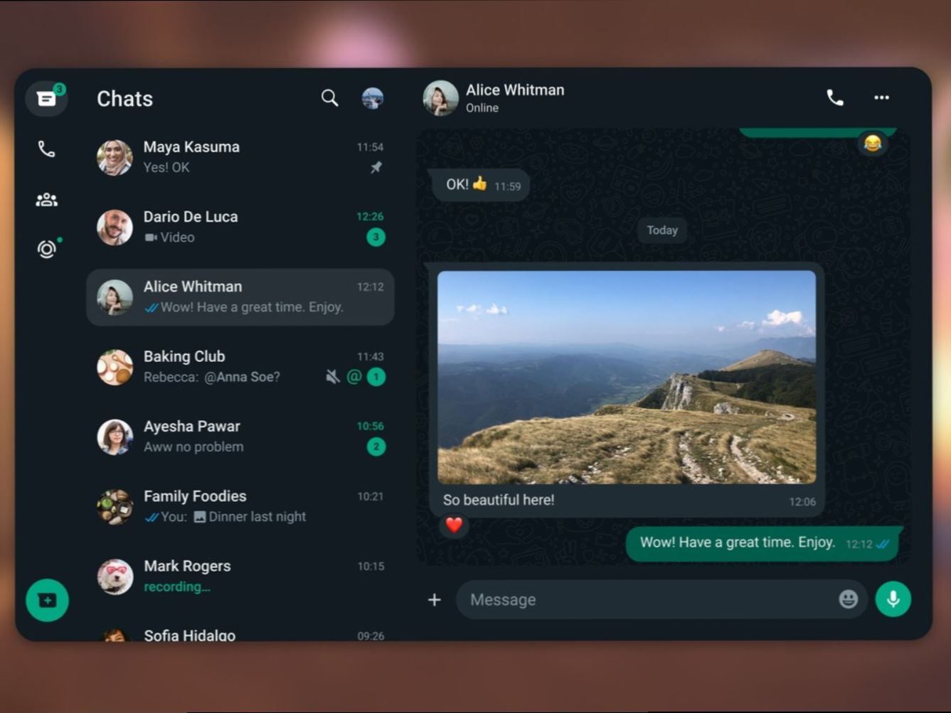 An actual screenshot of how the app looks in VR. I mean, what did you expect? - Hey, Meta owns both the Quest and WhatsApp! And do you know what that means?