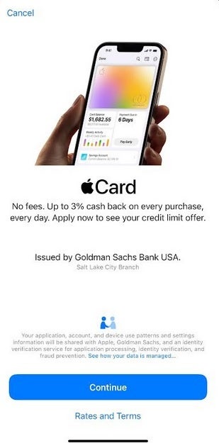 Solicite o Apple Card diretamente do aplicativo Wallet do seu iPhone - parceria entre Apple e Goldman Sachs supostamente chegando ao fim;  novo parceiro procurado para o Apple Card