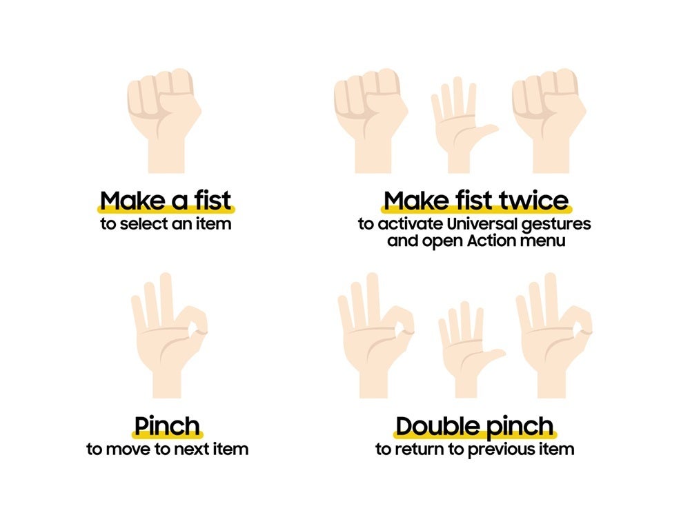 “Make Fist” and other useful Universal Gestures that help out disabled users of the Galaxy Watch