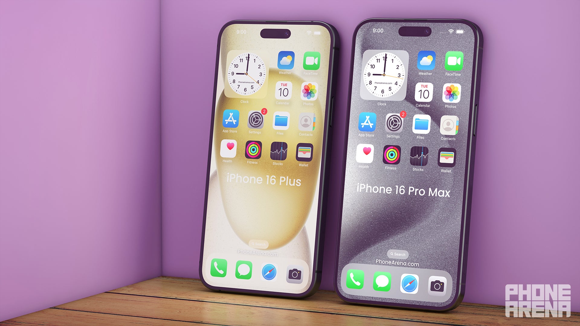 Image Credit–PhoneArena - Biggest iPhones yet: Here&#039;s how iPhone 16 Pro and Pro Max may look next to iPhone 15 Pro and Pro Max