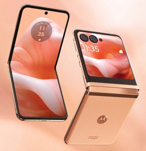 The special edition Motorola Razr+ in Peach Fuzz - Next week Motorola will ship a special edition Razr+