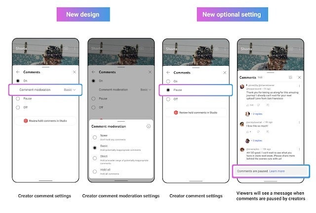 YouTube now offers Creators more control over their videos&#039; comments with a new &quot;Pause&quot; option