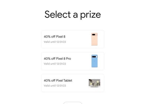 Play Points users on the Gold tier or higher get to select the one device they want to take a 40% discount on - Google Play Points Gold tier members and higher can snag a 40% discount on Pixel 8 series and Pixel tablet