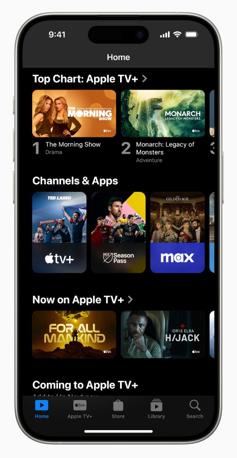 O aplicativo Apple TV recebe uma reformulação visual completa