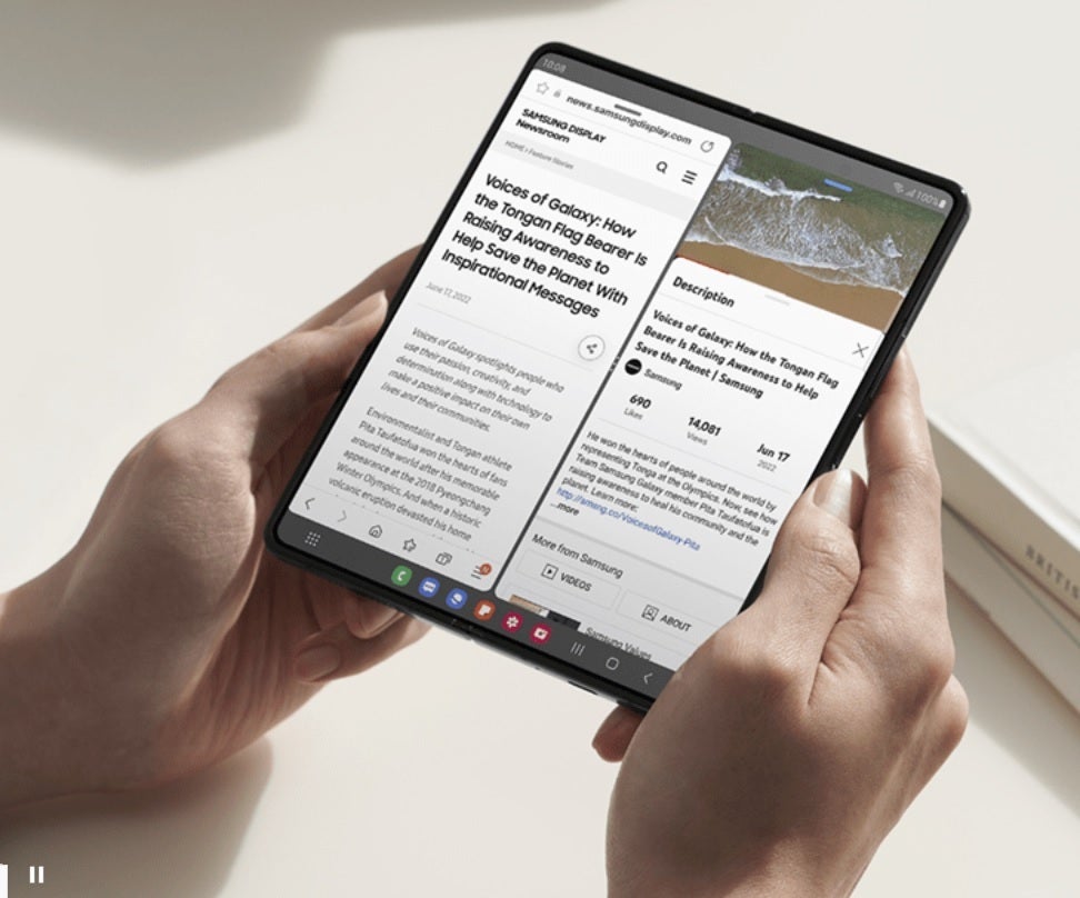 Samsung Display promotes foldable displays on its website - Samsung Display shuffles its foldable unit as it prepares to supply foldable Apple devices