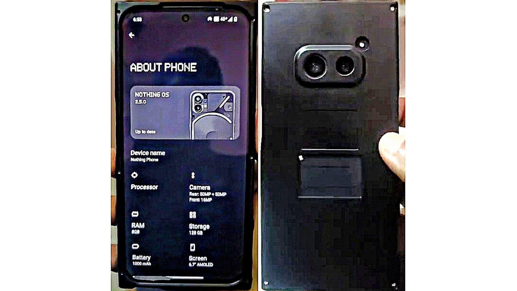 Leaked hands-on images of a seriously encased Nothing Phone 2a hint at a different design than that of the Nothing Phone 2. - Nothing Phone 2a: The most eye-catching affordable phone of 2024 - destined to flop?