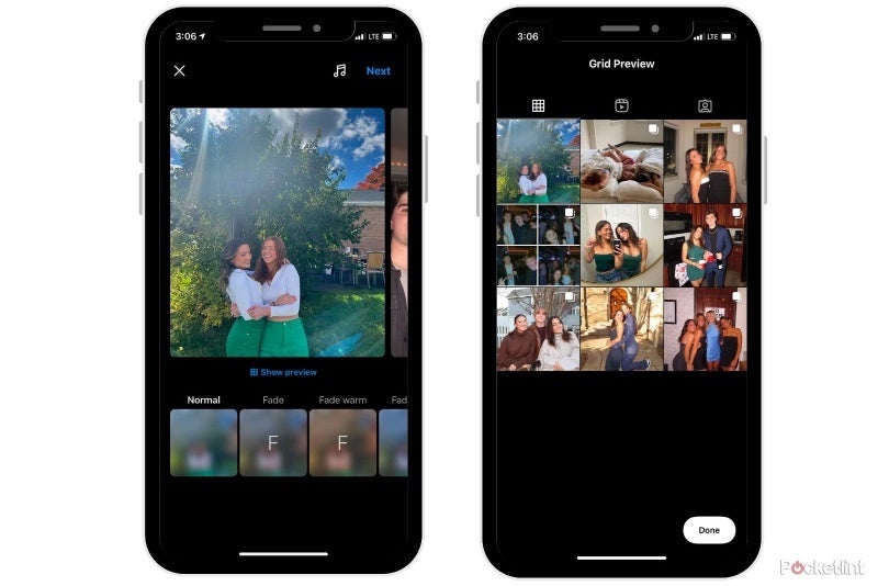 Fonte |  Pocket-lint - O Instagram está testando uma maneira de permitir que você visualize sua grade de fotos sem usar um aplicativo de terceiros