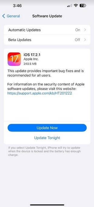 Apple releases iOS 17.2.1 - Apple releases iOS 17.2.1 to exterminate mystery bugs