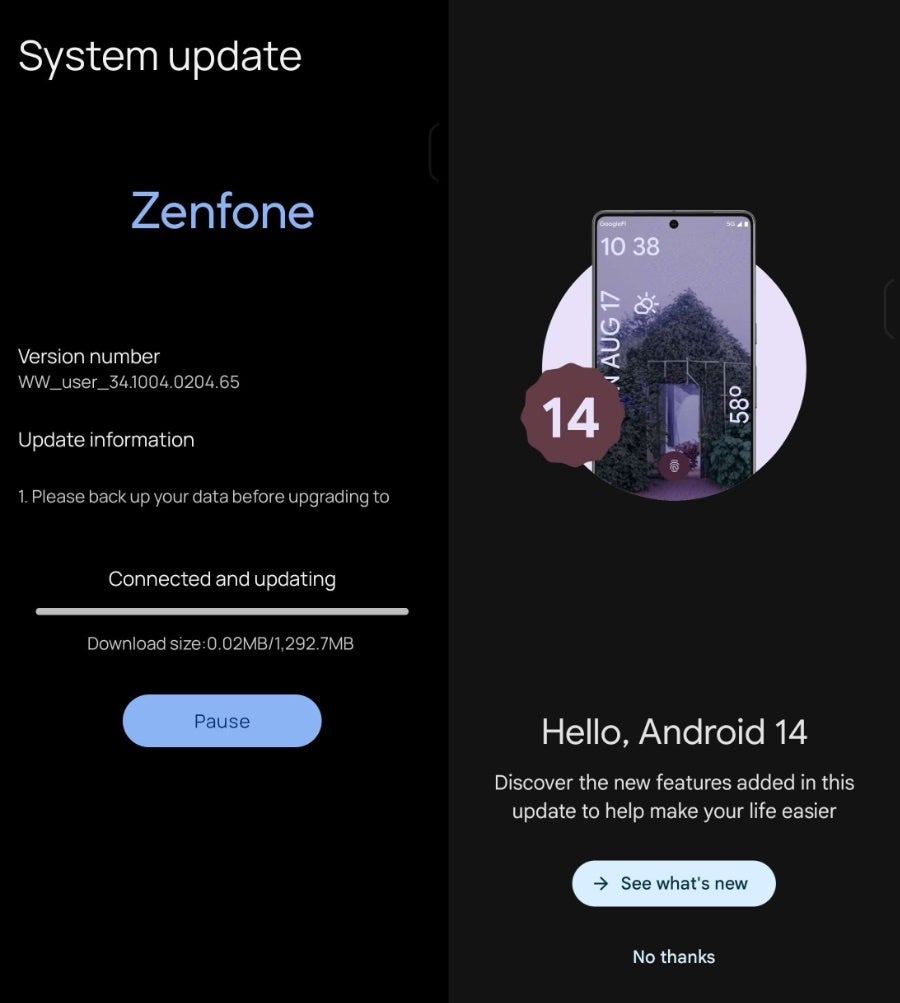 ASUS Zenfone 10 gets Android 14 upgrade: revamped apps, improved call quality, and more