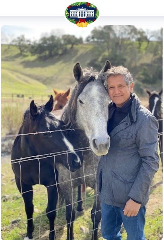 Photo of Masimo founder and CEO Joe Kiani posted on The White House website - Masimo CEO's friendship with Biden might have concerned Apple