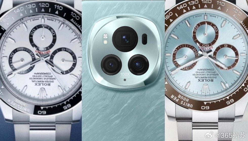 O relevo da câmera também parece um relógio de luxo - Honor provoca o Magic 6 Pro com um relevo da câmera em forma de relógio de luxo