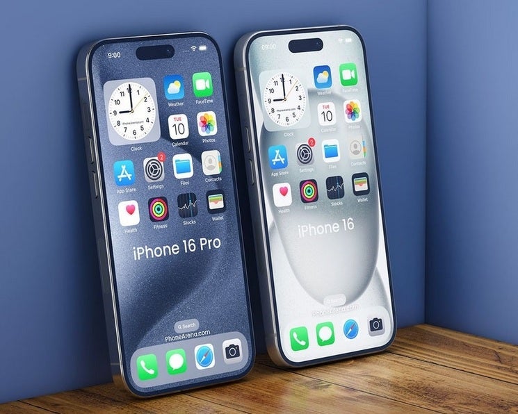 Kuo dit que les modèles d'iPhone 16 Pro (le rendu de l'iPhone 16 Pro est à gauche) auront un appareil photo ultra-large de 48 MP – Kuo prévoit des améliorations à venir pour les appareils photo de l'iPhone 16 et de l'iPhone 17.