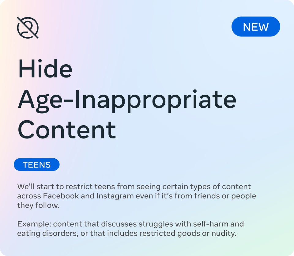 Meta met en œuvre de nouvelles restrictions pour les comptes adolescents sur Instagram et Facebook
