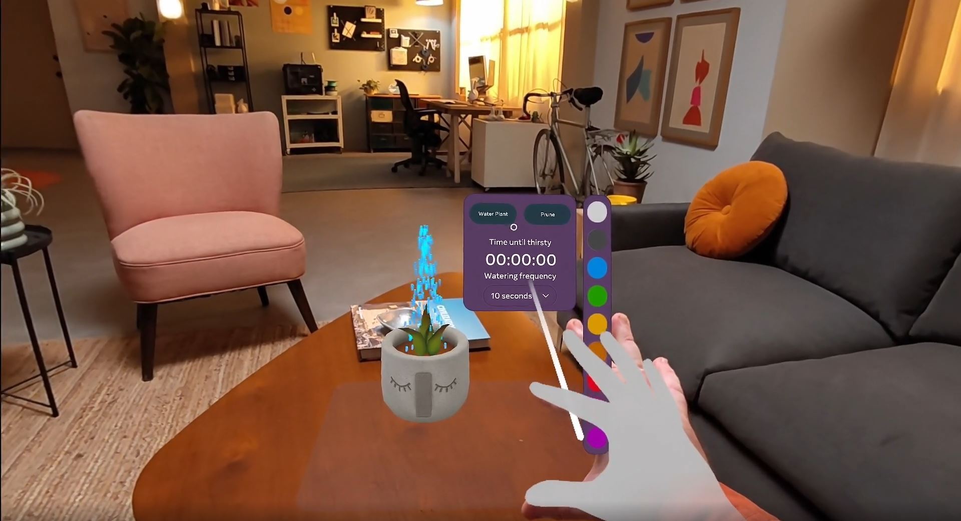 A snapshot featuring one of the showcased Augments. It&#039;s pretty cute, huh? - Meta&#039;s Augments: new leaks show how the Quest 3 can rival Apple’s Vision Pro