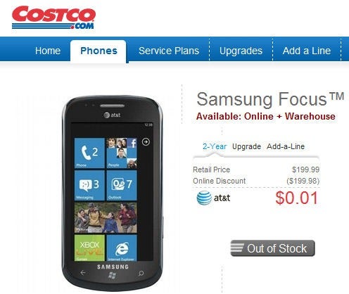 Samsung Focus appears to be putting on a disappearing act at various stores?