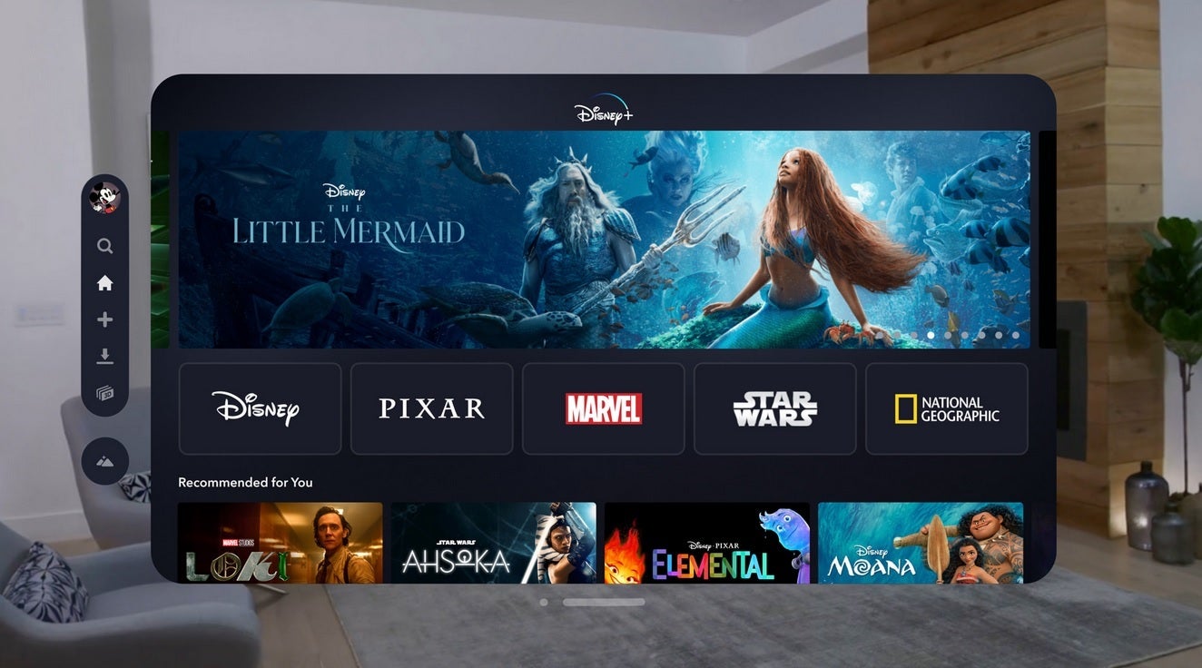 Unlike Netflix, Disney+ supports the first-generation Vision Pro - No dedicated Netflix, YouTube, or Spotify apps for the Vision Pro