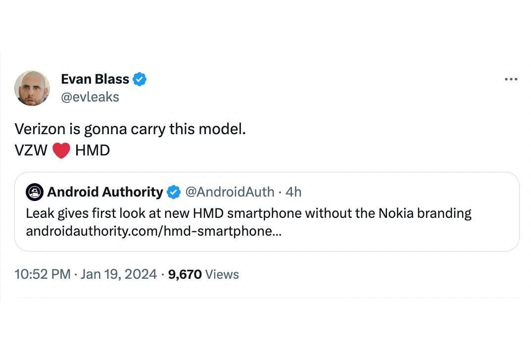 First HMD-branded phone will apparently come to US and looks not half bad in image