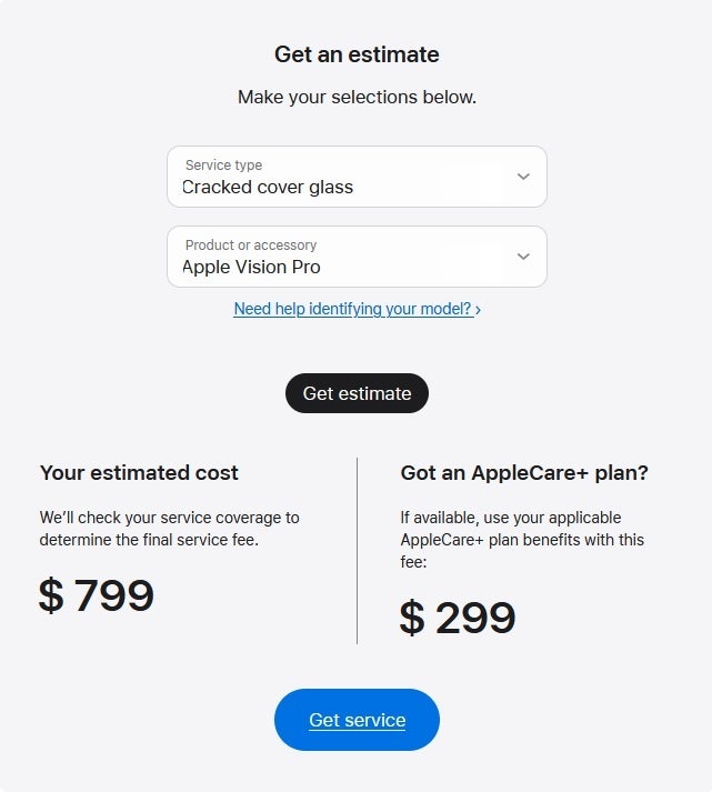 An AppleCare+ subscription can save VisionPro owners plenty of money in cash a repair is needed - Without AppleCare+, you could spend nearly $2,400 to repair your Vision Pro