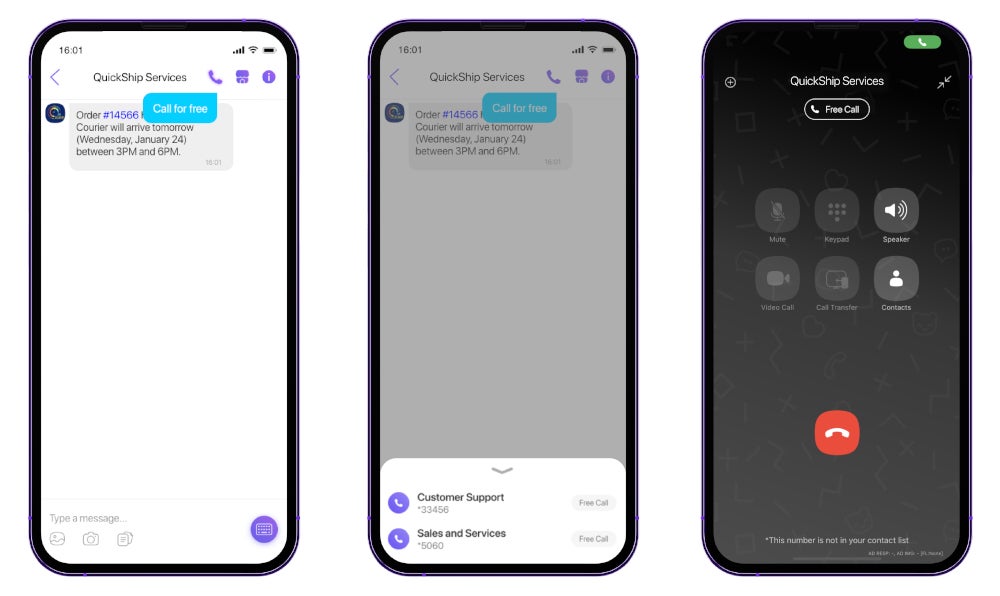 Viber lança um serviço exclusivo de chamadas comerciais