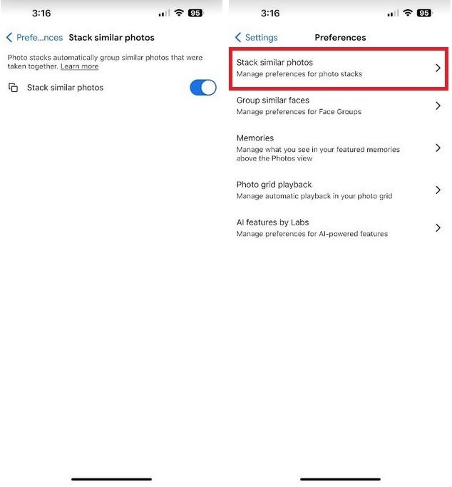 You can disable Photo Stack in the Google Photo app's settings - New, useful feature for the Google Photos app is rolling out now
