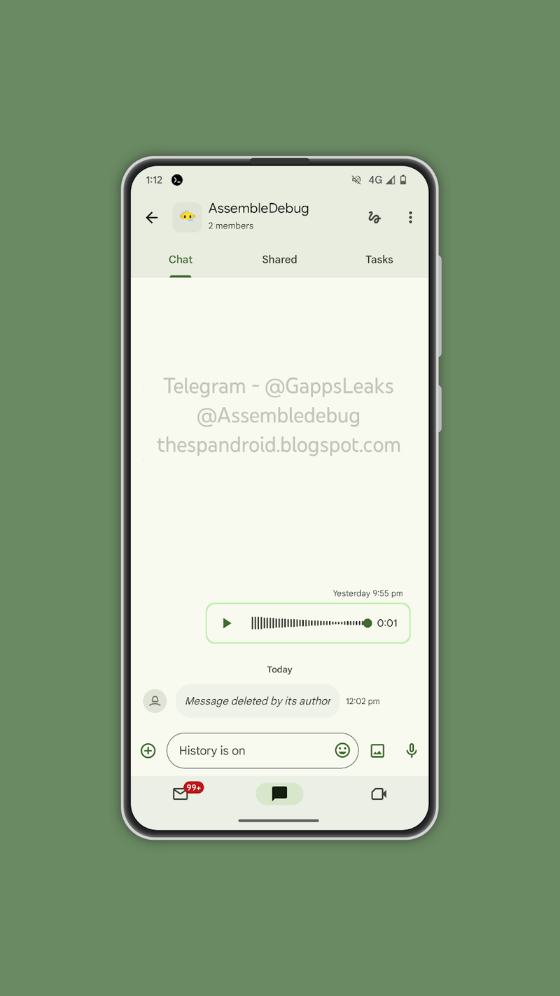 Google Chat might finally let you send voice messages