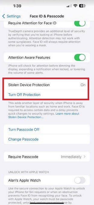 Habilite a proteção de dispositivos roubados assim que instalar o iOS 17.3 – O melhor recurso da atualização do iOS 17.3 lhe dará mais proteção no iOS 17.4