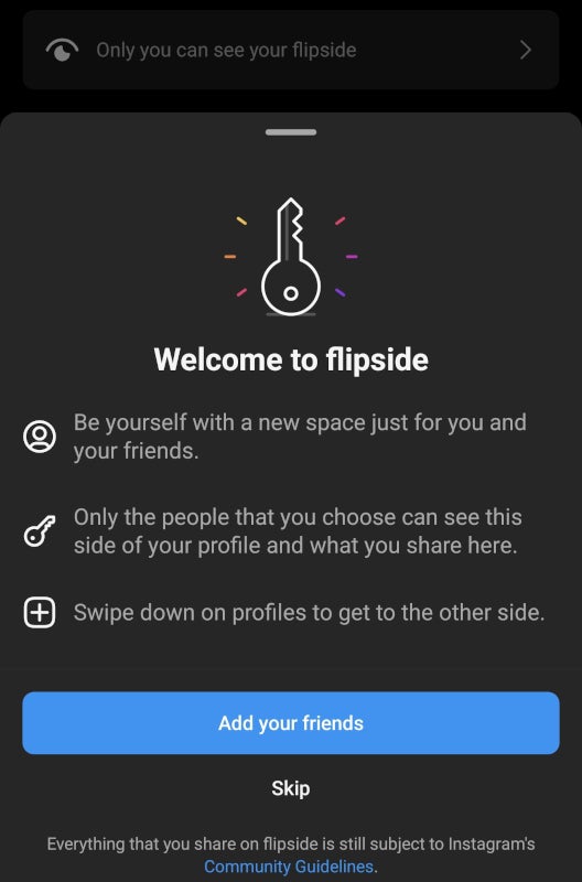 Instagram commence à tester davantage d'espaces de profil privés appelés « flipside »