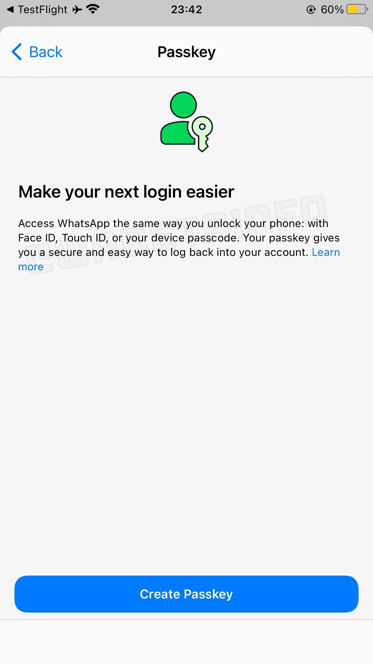 Image Credit–WABetaInfo - WhatsApp might finally introduce passkey support for iOS users