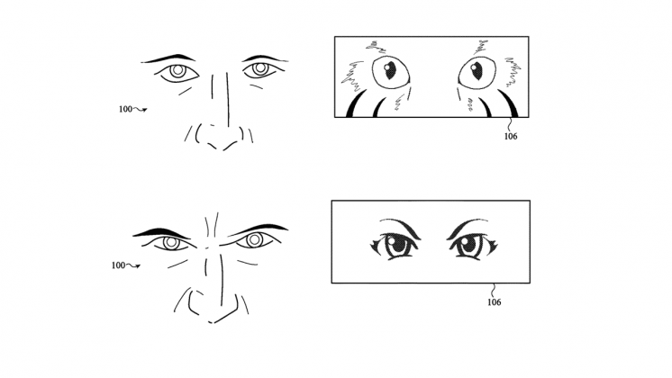 Un exemple d'image tirée d'un brevet déposé par Apple en 2017. - Les options de personnalisation peuvent-elles corriger EyeSight et Persona sur Vision Pro ?