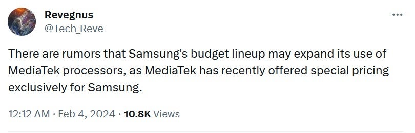 Há rumores de que a MediaTek oferece preços especiais à Samsung para chipsets Dimensity - A Samsung consideraria usar APs Dimensity para futuros telefones principais?