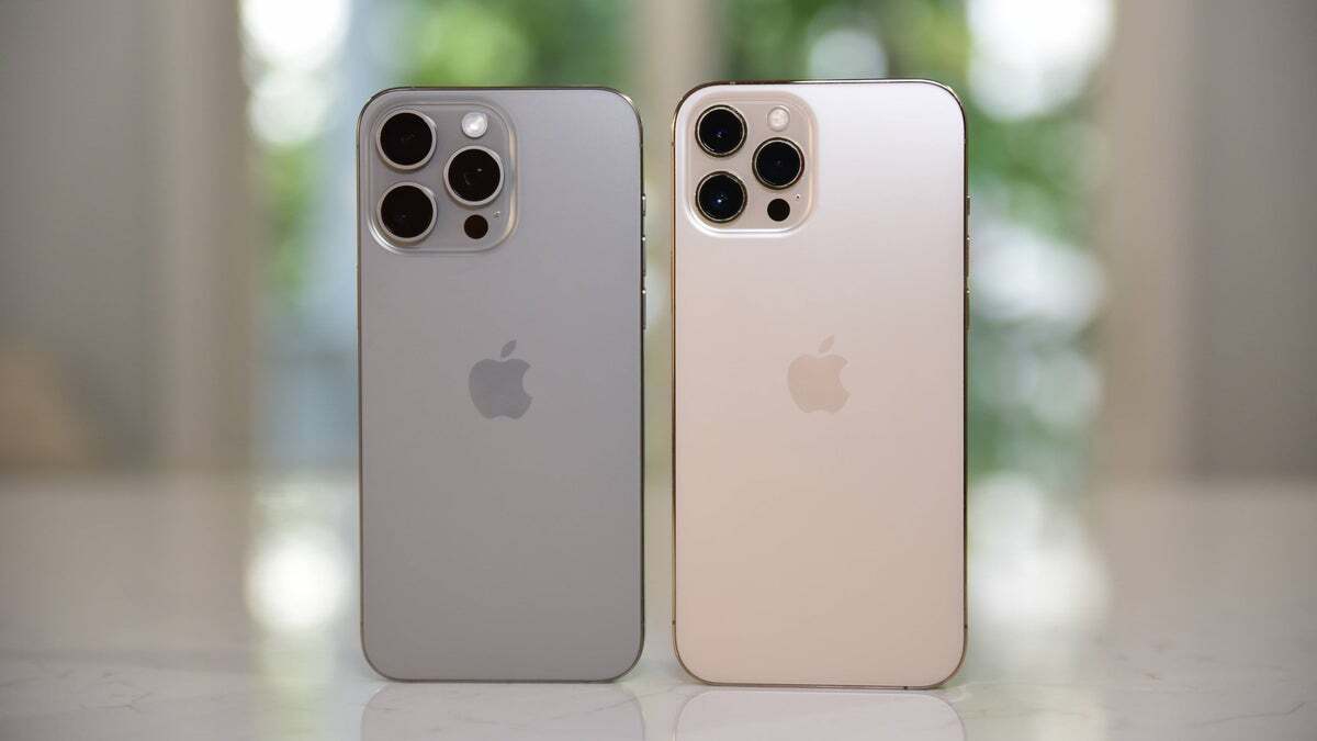 The iPhone 15 Pro Max next to the iPhone 12 Pro Max, there&#039;s a trend here - Why you shouldn&#039;t buy the Galaxy S25 Ultra or the iPhone 16 Pro Max