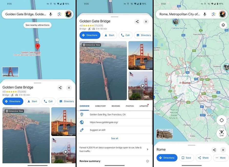 Crédit image-9to5Google - Les modifications apportées à l'interface utilisateur de Google Maps devraient vous permettre de vous sentir moins coupé de la navigation dans votre voyage