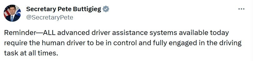 Transportation Secretary Pete Buttigieg warns Tesla owners not to drive while wearing the Apple Vision Pro - Transportation Secretary Buttigieg warns Tesla owners not to drive while wearing Vision Pro