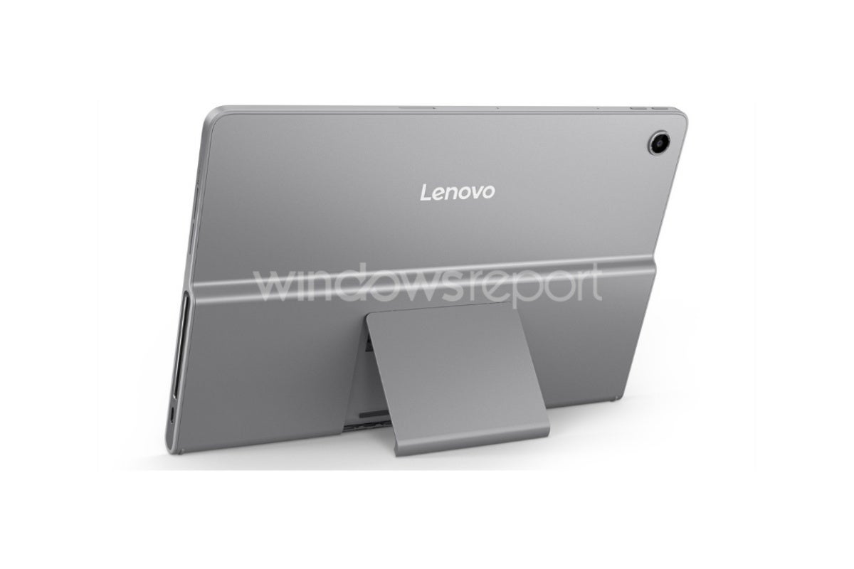 La Lenovo Tab Plus, simplement nommée, présente des rendus de haute qualité avec un design quelque peu inhabituel