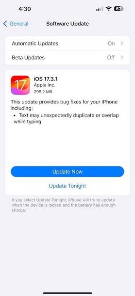 Apple publie iOS 17.3.1 pour exterminer les bugs - iOS 17.3.1 est publié pour exterminer les bugs de l'iPhone, dont un qu'Apple a choisi