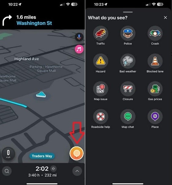 Update to Waze gives users a new page to report certain hazards on the road - Waze updates how users report traffic conditions on its iOS and Android apps