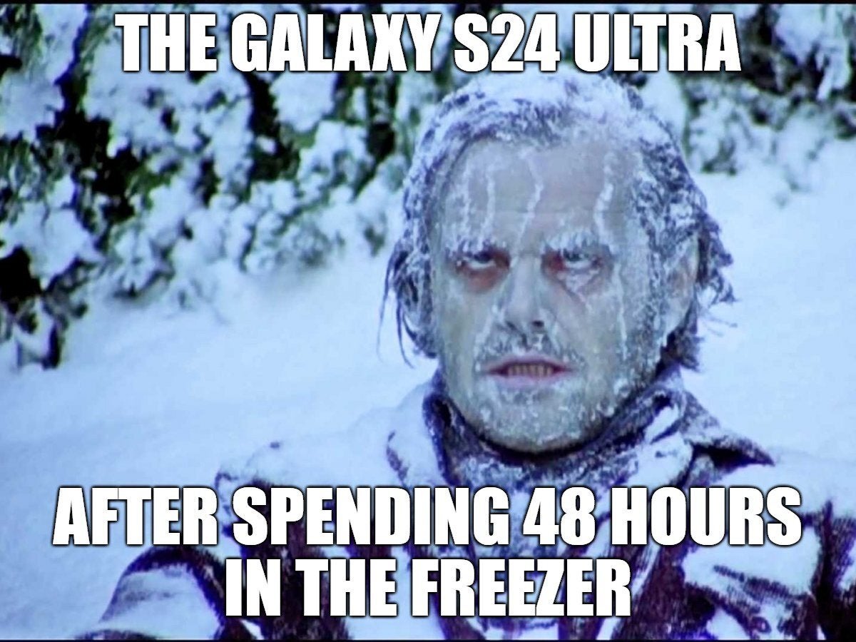 Meme da semana: A batalha ártica que o Galaxy S24 Ultra perdeu para Honor