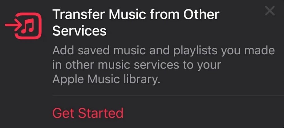 Os usuários do Apple Music para Android podem ver um aviso convidando-os a testar o novo recurso SongShift - recurso de teste da Apple para a versão Android do Apple Music que transfere músicas entre aplicativos de streaming