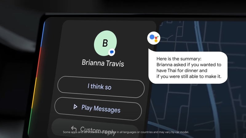 Google reveals how the upcoming Android Auto AI message summaries will work