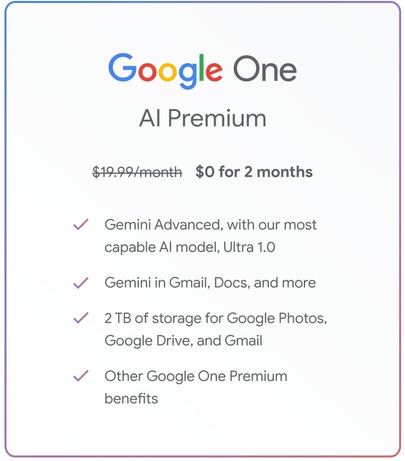 Gemini arrives in Gmail and Workspace apps (formerly Duet AI) with Google One AI Premium plan