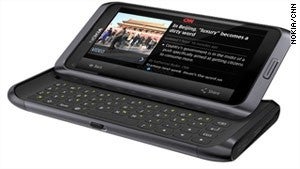 Nokia E7 running the official CNN app - Nokia announces partnership with CNN, mapping services and apps in tow