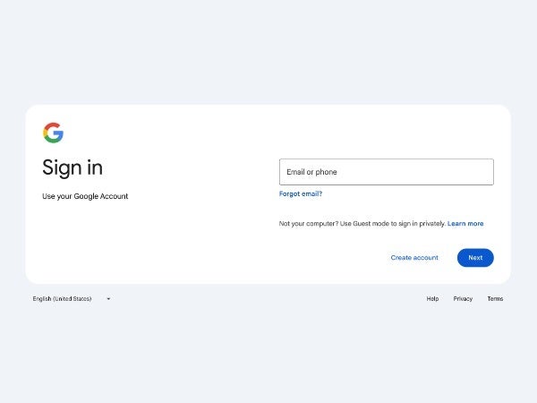 Google begins roll out of the more modern redesign of its sign-in page