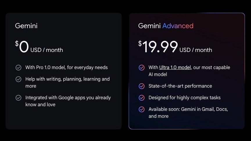 Google also introduced “Gemini Advanced” - a version of Gemini for complex tasks, which costs $20 a month. - Canceled? Google Gemini AI tells me &quot;offensive&quot; jokes about &quot;poor people&quot; - but that&#039;s only human