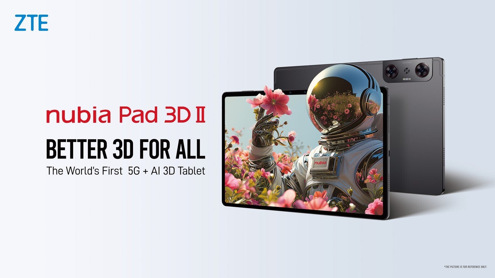 ZTE nubia Pad 3D II employs AI for glasses-free 3D experience and smooth 2D conversion