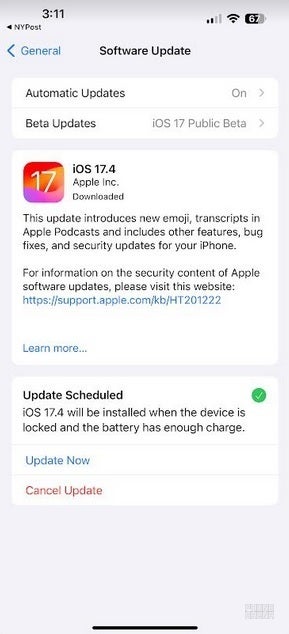 Apple veröffentlicht Release Candidate für iOS 17.4 - Apple veröffentlicht Release Candidate für iOS 17.4;  Die endgültige Version wird nächste Woche erwartet