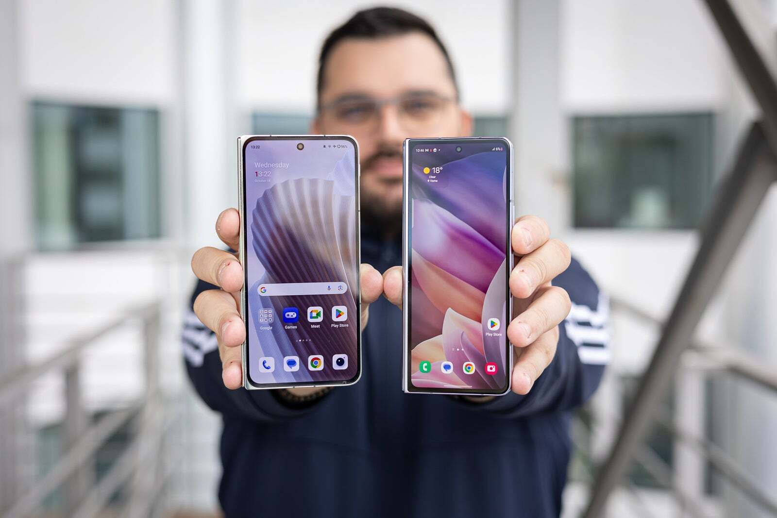 Z Fold 5 (right) next to the wider OnePlus Open - &quot;I&#039;ve wanted this since the start!&quot; - Z Fold 5 user reacts to Galaxy Z Fold 6 leaks