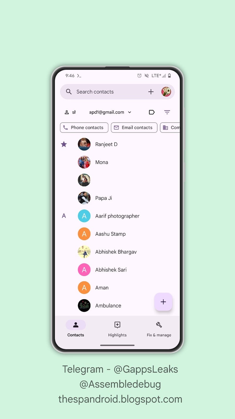 Google Contacts could soon get a home screen widget that displays text messages