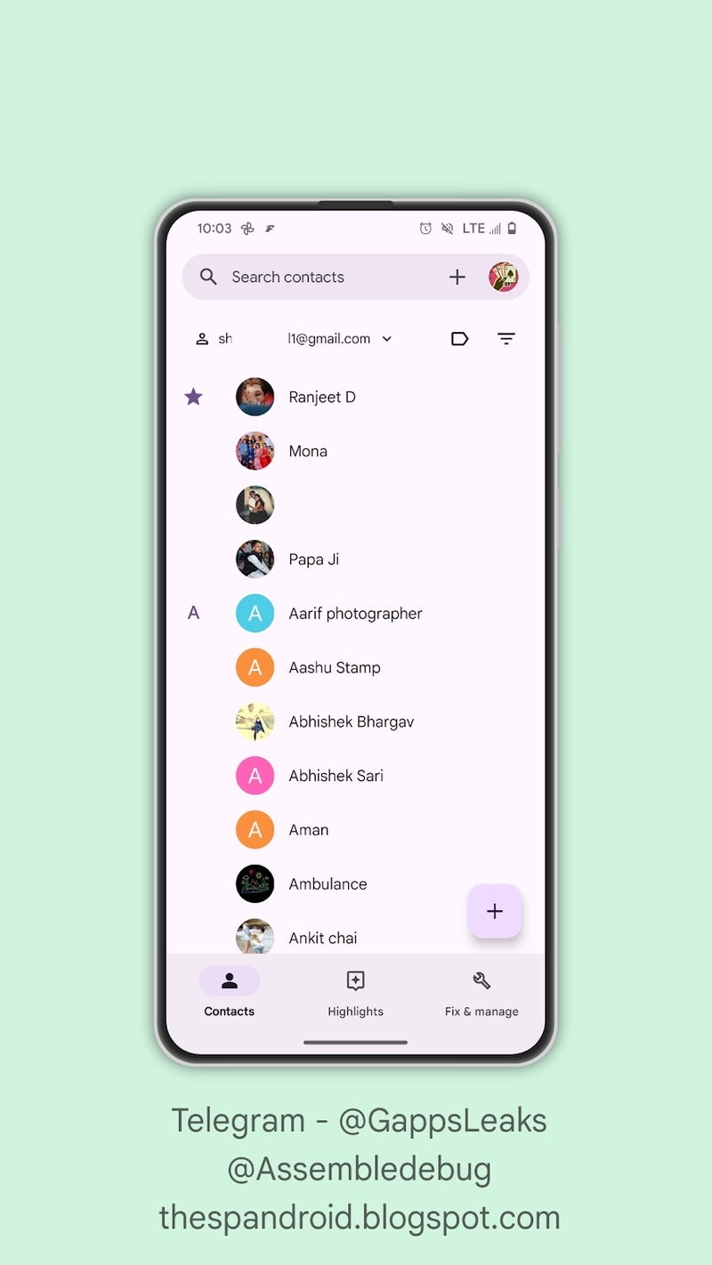 Google Contacts could soon get a home screen widget that displays text messages